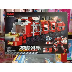 Hộp Lê Gô Lắp Ghép 2in1 Tàu Hoả và Robot 3310 - Bộ Đồ Chơi 412 Chi Tiết Sáng Tạo cho Trẻ Em