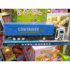 Hộp Lắp Ghép Xe Ô Tô Container Bánh Đà 43x27x6 cm - Đồ Chơi Trẻ Em Phát Triển Tư Duy và Sáng Tạo