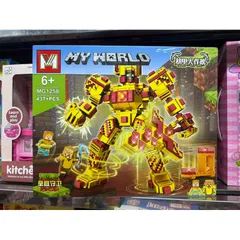 Bộ chơi xếp hình lắp ghép lê gô MY WORLD 1258 - 437 chi tiết sáng tạo cho bé, phát triển tư duy và khả năng sáng tạo