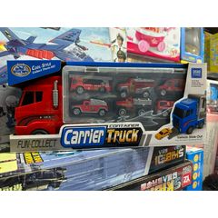 Hộp đồ chơi xe ô tô CARRIER CONTAINER TRUCK 818 - Bao gồm 1 xe ô tô lớn và 6 xe nhỏ cho bé, phát triển tư duy sáng tạo và kỹ năng giao tiếp