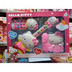 Hộp Đàn 3in1 Hello Kitty Cute Sweet - Đồ Chơi Âm Nhạc Có Đèn Phát Sáng cho Trẻ Em - Quà Tặng Ý Nghĩa