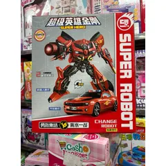 Hộp đồ chơi lắp ghép Robot biến hình thành xe ô tô SUPER ROBOT 666-83