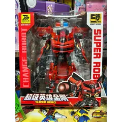 Hộp đồ chơi lắp ghép Robot biến hình thành xe ô tô SUPER ROBOT 666-83