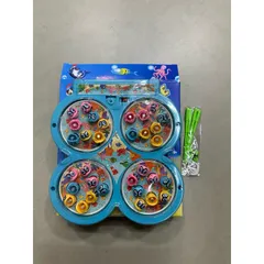 Hộp đồ chơi câu cá hút nam châm 9923 – Đồ chơi giáo dục phát triển tư duy cho trẻ em, tặng kèm pin, màu sắc sinh động