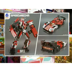 BB200 - Hộp lê gô lắp ghép mô hình Robot và Xe ô tô SPEED MECHA