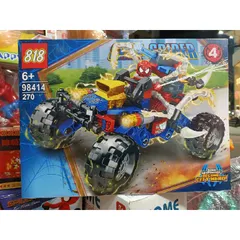 Hộp lê gô lắp ghép mô hình Xe ô tô Người Nhện SUPER SPIDER 98414-4