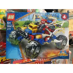 Hộp lê gô lắp ghép mô hình Xe ô tô Người Nhện SUPER SPIDER 98414-4
