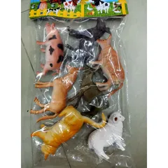 Bộ đồ chơi mô phỏng các loại động vật nuôi tại nhà MY FARM gồm 7 con khác nhau