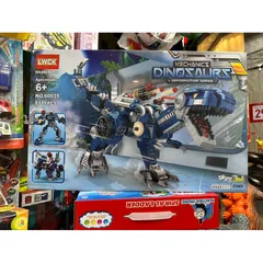 Mã 60035 - Hộp lê gô lắp ghép 3in1 mô hình Robot và khủng long bạo chúa
