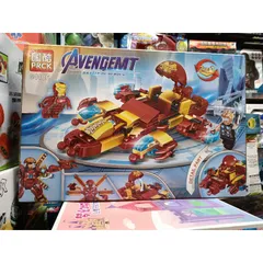 Hộp lê gô lắp ghép 2in1 Mô Hình Xe Ô Tô và Robot Avengers 64106 - Đồ Chơi Trẻ Em Phát Triển Trí Tuệ Sáng Tạo