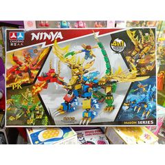 Bộ Xếp Hình Lắp Ghép Lê Gô NINJA Rồng 7638 - Đồ Chơi Trẻ Em Phát Triển Tư Duy và Sáng Tạo, Hộp 53x35x7cm