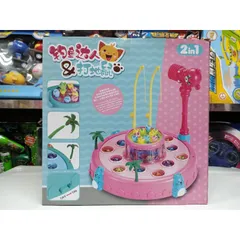 Hộp Đồ Chơi 2in1 Câu Cá và Đập Chuột - Có Nhạc, Đèn Phát Sáng, Tặng Kèm Pin, Món Quà Ý Nghĩa Cho Trẻ Em