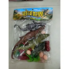 Bộ đồ chơi động vật mô hình các loại cá sấu SWAMP SERIES gồm 4 con, chất liệu cao su mềm 688 (giao màu ngẫu nhiên)