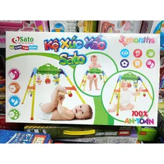 Hộp đồ chơi Kệ Xúc Sắc SATO 034 - Đồ Chơi Giáo Dục Dành Cho Trẻ Sơ Sinh, Tăng Cường Kỹ Năng Giao Tiếp và Sáng Tạo