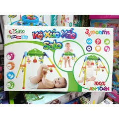 Hộp đồ chơi Kệ Xúc Sắc SATO 034 - Đồ Chơi Giáo Dục Dành Cho Trẻ Sơ Sinh, Tăng Cường Kỹ Năng Giao Tiếp và Sáng Tạo