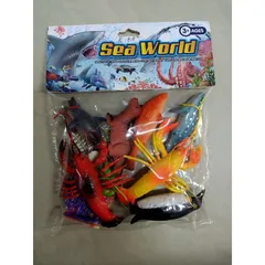 Bộ đồ chơi mô hình động vật biển Sea World 9948 - Set 7 con mô phỏng, màu sắc sinh động, quà tặng phát triển tư duy cho trẻ em