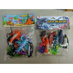 Bộ đồ chơi mô hình động vật biển Sea World 9948 - Set 7 con mô phỏng, màu sắc sinh động, quà tặng phát triển tư duy cho trẻ em