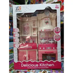Hộp Tủ Bếp Hello Kitty có Nhạc và Đèn Phát Sáng - Đồ Chơi Thông Minh cho Trẻ Em, Khuyến Khích Sáng Tạo và Kỹ Năng Giao Tiếp