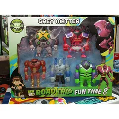 Hộp đồ chơi mô hình nhân vật BEN10 ROAD TRIP FUN TIME 8