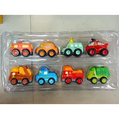Hộp Đồ Chơi 8 Chiếc Xe Ô Tô Chạy Bằng Bánh Đà - Bộ Xe Hơi Nhiều Màu Sắc Cho Bé Yêu Chơi Đùa và Phát Triển Kỹ Năng Giao Tiếp