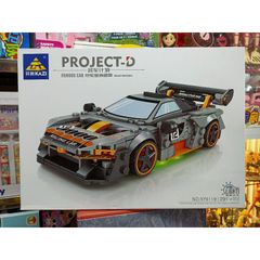 Hộp lê gô lắp ghép mô hình xe ô tô FAMOUS CAR COLLECTION SERIES KY6118, có đèn phát sáng (có nhiều mẫu lựa chọn)