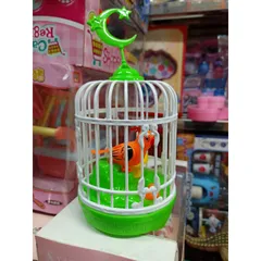 Lồng chim hót cảm ứng, có nhạc và đèn phát sáng 5508A (giao màu ngẫu nhiên)