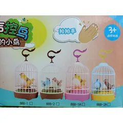Lồng chim hót cảm ứng, có nhạc và đèn phát sáng 5508A (giao màu ngẫu nhiên)