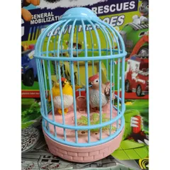 Lồng chim hót cảm ứng, có nhạc và đèn phát sáng 5508A (giao màu ngẫu nhiên)