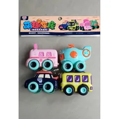 Bộ đồ chơi Xe ô tô Mini Fun Rescue 4 chiếc - Hỗ trợ kỹ năng giao tiếp và phát triển trí tuệ cho bé - Quà tặng thú vị cho trẻ em