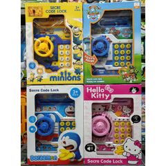 Hộp đồ chơi Két mini 16528 có nhạc và đèn phát sáng - Đồ chơi giáo dục cho bé, an toàn và đa dạng màu sắc