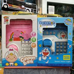 Hộp đồ chơi Két mini 16528 có nhạc và đèn phát sáng - Đồ chơi giáo dục cho bé, an toàn và đa dạng màu sắc