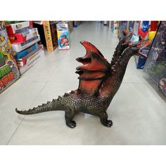 Mô hình khủng long 2 đầu có cánh, có phát nhạc, chất liệu cao su mềm (giao màu ngẫu nhiên)