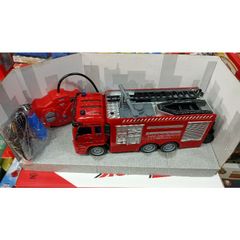 Xe ô tô cứu hỏa điều khiển từ xa chạy 4 chiều, có đèn phát sáng, sử dụng pin sạc WL-106B