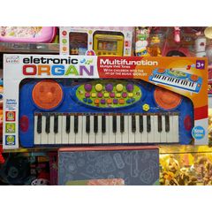Hộp Đàn ORGAN HAPPY MUSICAL Kèm Micro - Đồ Chơi Âm Nhạc Có Đèn Phát Sáng Cho Trẻ Em, Pin Đi Kèm, Màu Sắc Tươi Sáng