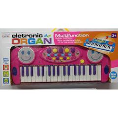 Hộp Đàn ORGAN HAPPY MUSICAL Kèm Micro - Đồ Chơi Âm Nhạc Có Đèn Phát Sáng Cho Trẻ Em, Pin Đi Kèm, Màu Sắc Tươi Sáng