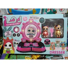 Hộp Đồ Chơi Trang Điểm Búp Bê LOL 2077 - Có Nhạc và Đèn Phát Sáng, Quà Tặng Ý Nghĩa Cho Bé Yêu