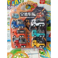 27920 Bộ đồ chơi có 6 xe ô tô công trình chạy bánh đà