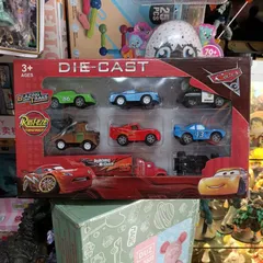 803019 Mô hình xe ô tô Mc Queen bằng kim loại chạy đà THE WORLD OF CARS