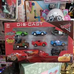 803019 Mô hình xe ô tô Mc Queen bằng kim loại chạy đà THE WORLD OF CARS