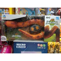 Hộp đồ chơi điều khiển từ xa Con Rắn ANACONDA SNAKE có đèn phát sáng 7707 (tặng kèm pin)