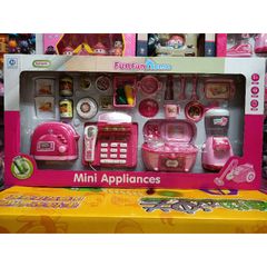 Hộp đồ chơi mô phỏng gia đình Fun Fun - Đồ dùng mini có đèn nhạc sáng tạo cho bé - Quà tặng ý nghĩa phát triển trí tuệ và kỹ năng giao tiếp