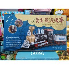 Đoàn Tàu Hỏa 2 Toa Kèm Khói, Nhạc & Đèn Phát Sáng - Đồ Chơi Trẻ Em Giúp Phát Triển Kỹ Năng và Tư Duy Sáng Tạo 989-436