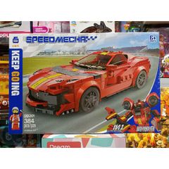 Hộp Lê Gô Lắp Ghép Robot và Xe Ô Tô SPEED MECHA BB201 - Đồ Chơi Trẻ Em Sáng Tạo Phát Triển Tư Duy 384 Mảnh Ghép