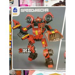 Hộp Lê Gô Lắp Ghép Robot và Xe Ô Tô SPEED MECHA BB201 - Đồ Chơi Trẻ Em Sáng Tạo Phát Triển Tư Duy 384 Mảnh Ghép