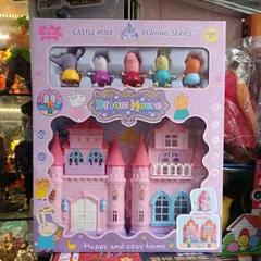 Hộp đồ chơi mô hình Ngôi nhà Dream House của Heo Peppa Pig kèm nhiều nội thất trang trí 589B (giao màu ngẫu nhiên)