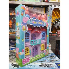 Hộp đồ chơi mô hình Ngôi nhà SWEET HOUSE của Heo Peppa Pig kèm nhiều nội thất trang trí 5806A
