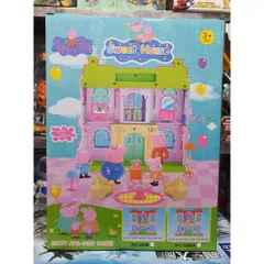 Hộp đồ chơi mô hình Ngôi nhà SWEET HOUSE của Heo Peppa Pig kèm nhiều nội thất trang trí 5806A