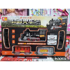 Đoàn Tàu Hỏa 3 Toa Có Đèn Và Nhạc Chạy Trên Đường Ray - Đồ Chơi Trẻ Em Thú Vị, Phát Triển Tư Duy Sáng Tạo