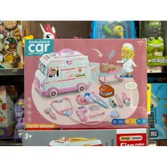 Hộp đồ chơi mô hình xe ô tô cứu thương Mã 325 - Đồ chơi trẻ em có nhạc, đèn sáng và dụng cụ chuyên ngành đi kèm - Quà tặng lý tưởng cho bé