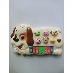 6618 Hộp Đàn Piano hình chú chó đáng yêu, có nhạc và đèn phát sáng (tặng kèm pin và giao màu ngẫu nhiên)